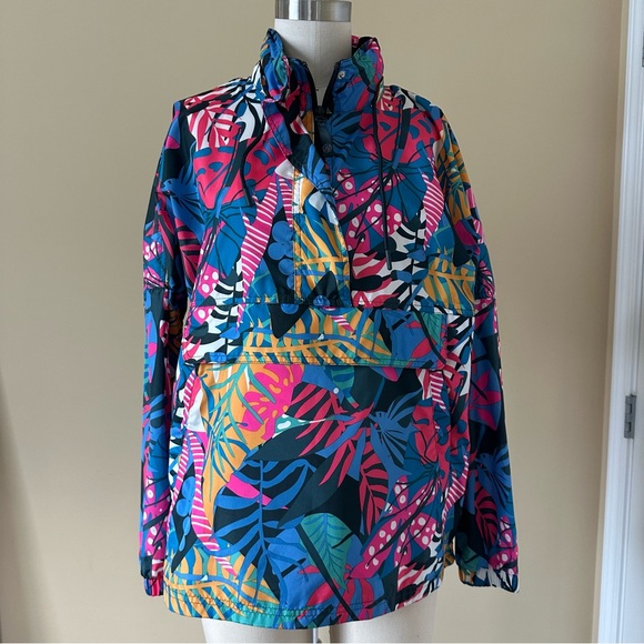 LAUREN JAMES Multicolored Anorak Pullover Water  Resistant Jacket Size Small - Picture 2 of 15